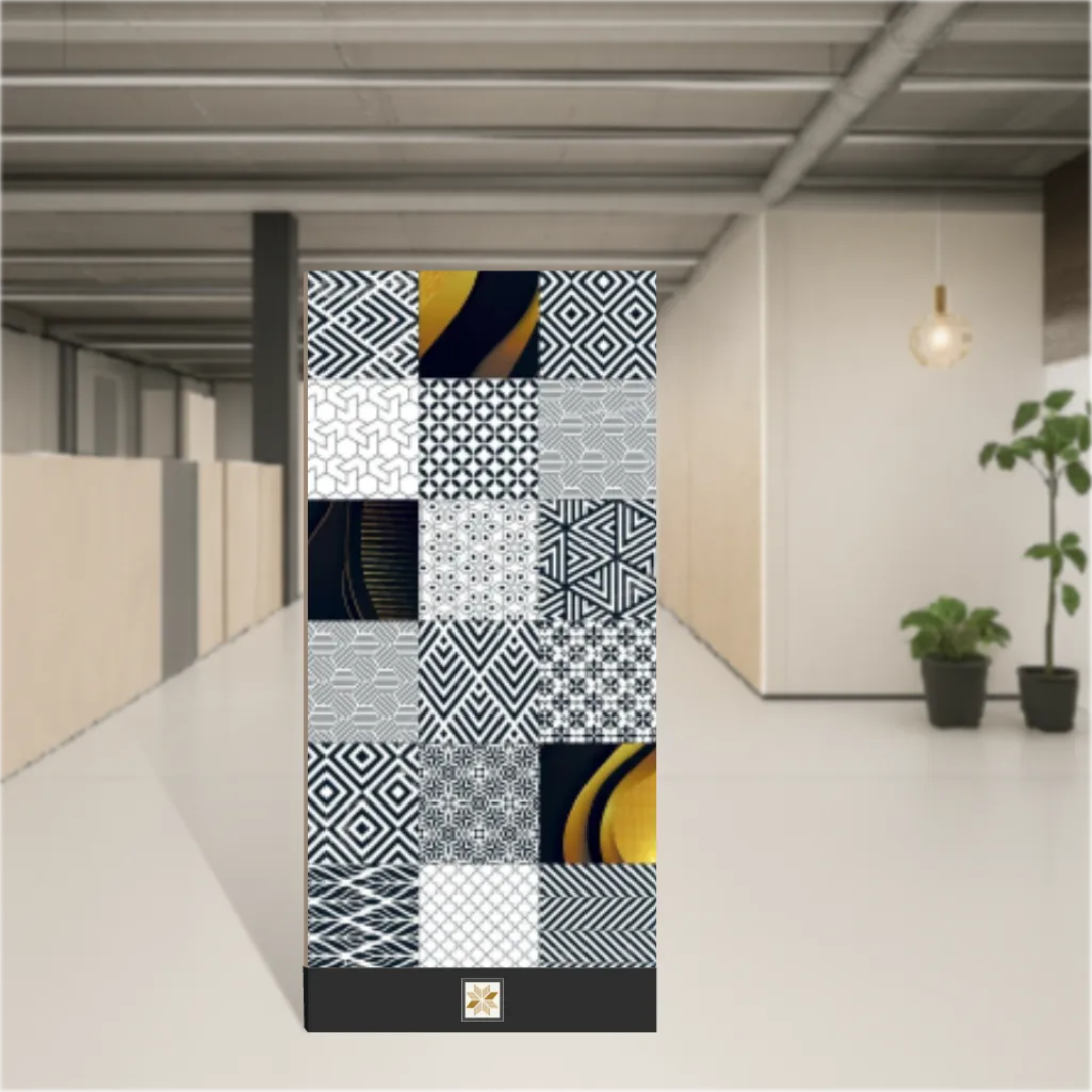 Vitrified Moroccans Glossy Rectangular Tiles TL-6012 (4x2 feet | 9 mm)