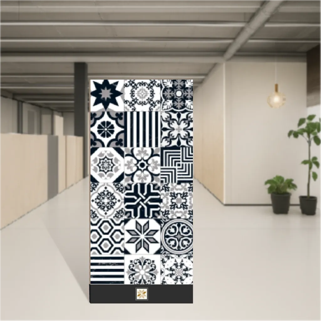 Vitrified Moroccans Glossy Rectangular Tiles TL-6013 (4x2 feet | 9 mm)