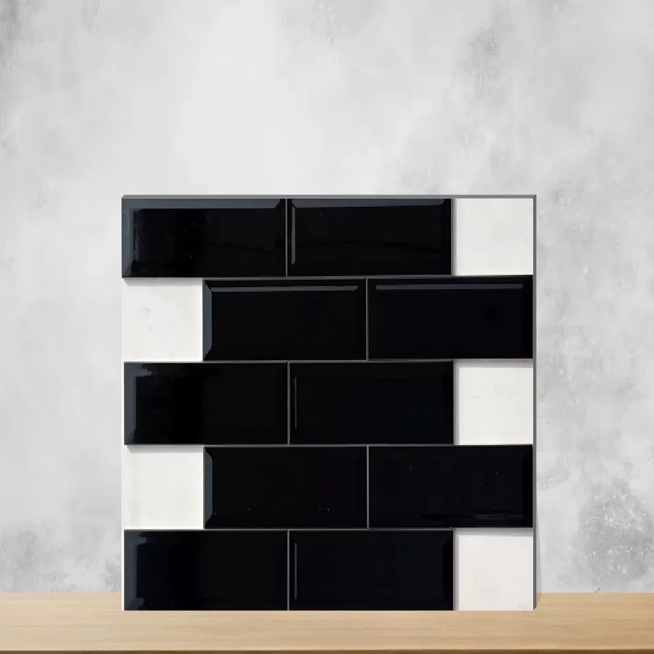 Ceramic Glossy Rectangular Tiles TL-6117-B (12x4 inch | 7 mm)