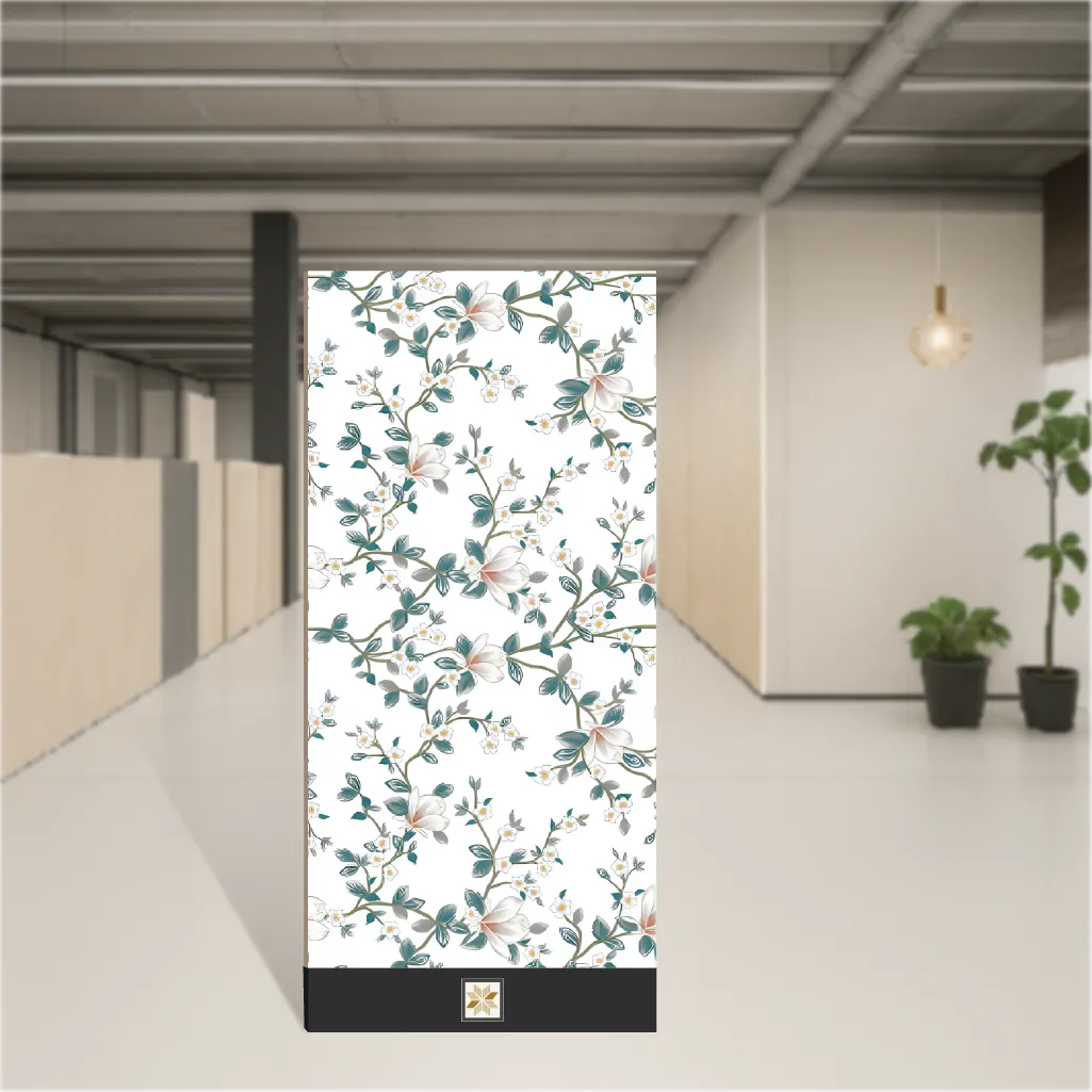 Vitrified Multi Decor 09 Tropical Florals Matt Rectangular Tiles TL-6109-E (4x2 feet | 9 mm)
