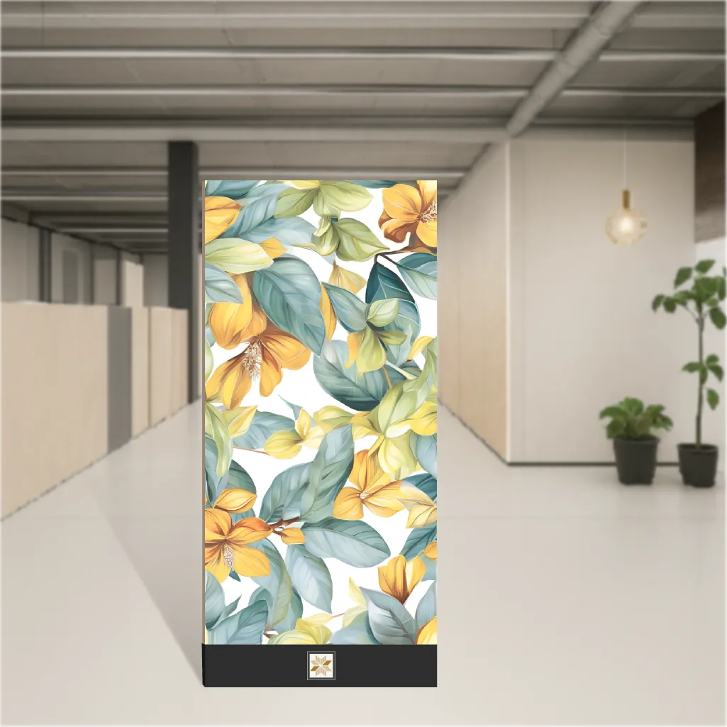 Vitrified CR Multi Decor 07 Tropical Florals Matt Rectangular Tiles TL-6109-F (4x2 feet | 9 mm)