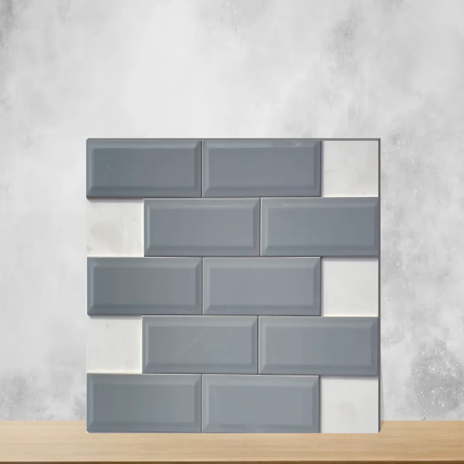 Ceramic Glossy Rectangular Tiles TL-6117-C (12x4 inch | 7 mm)