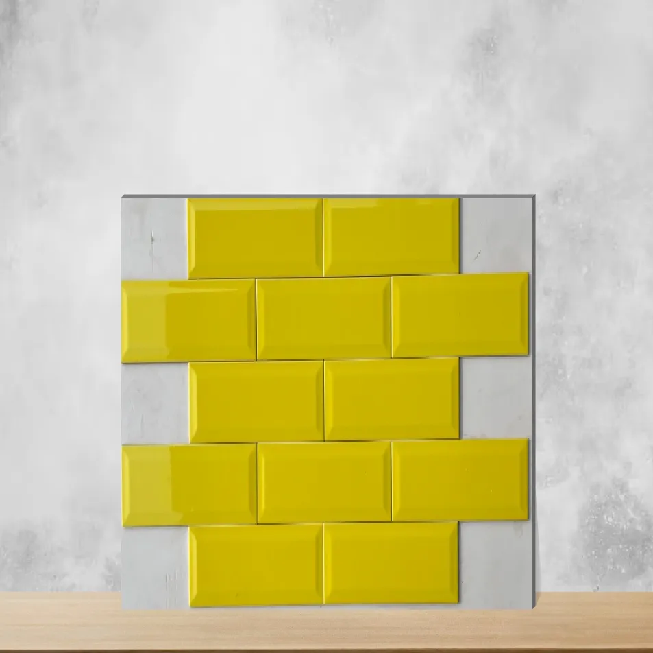 Ceramic Glossy Rectangular Tiles TL-6119-F (12x4 inch | 7 mm)