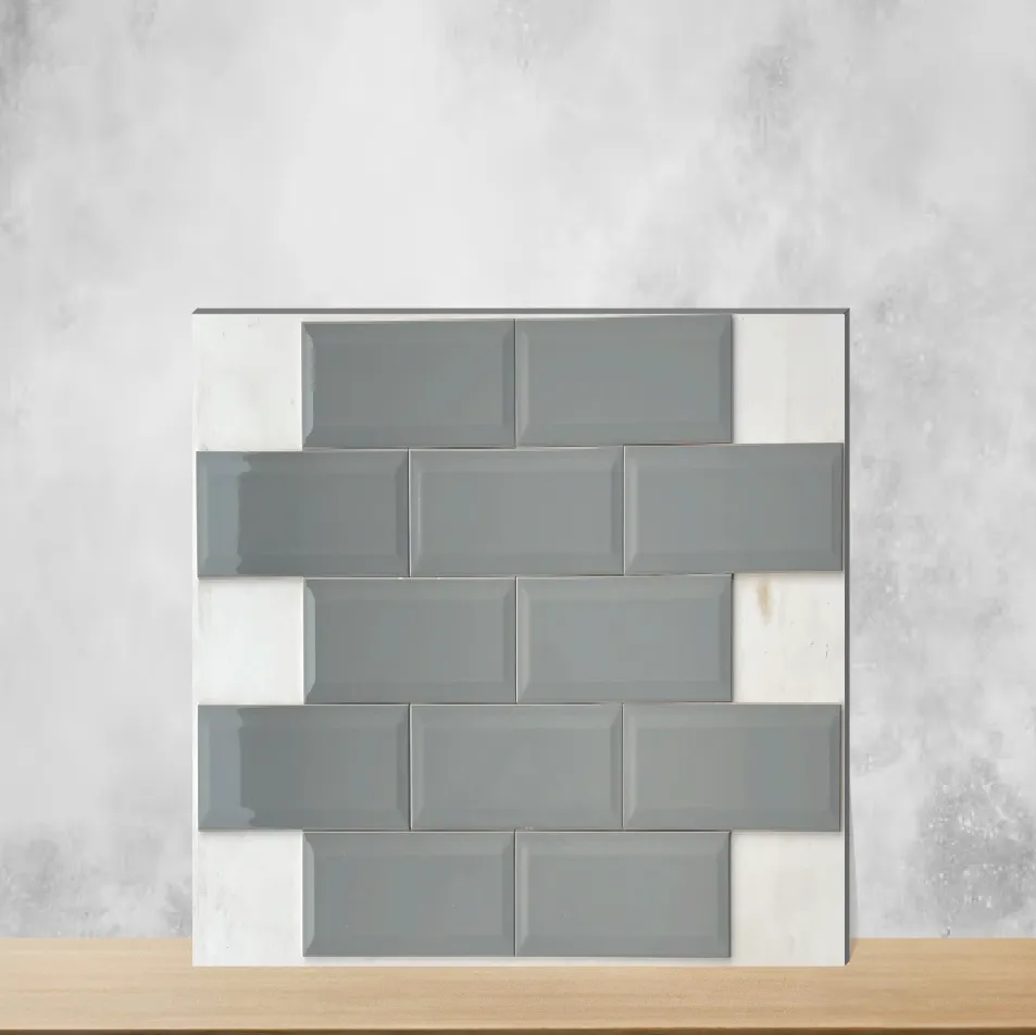 Ceramic Glossy Rectangular Tiles TL-6126-B (12x4 inch | 7 mm)