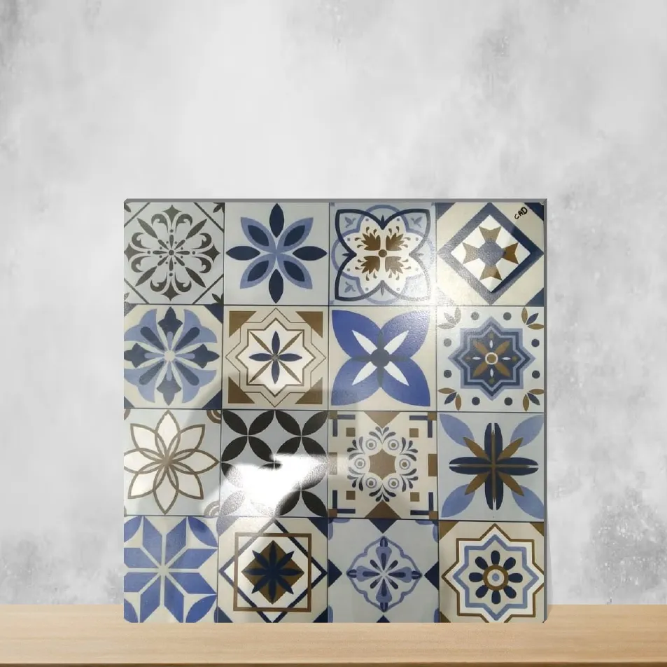 Ceramic Azul Blue Moroccans Matt Square Tiles TL-626 (2x2 feet | 9 mm)