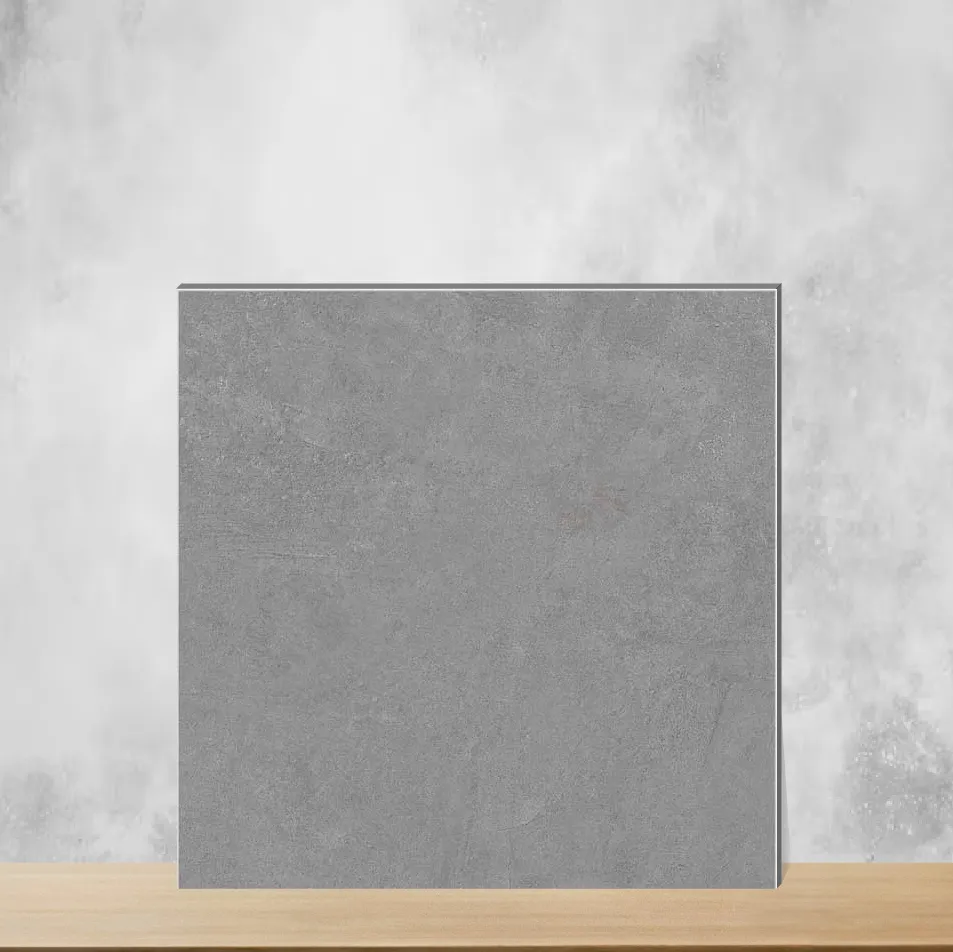 Vitrified Gravier Swift Grey Cement Look Matt Square Tiles TL-6277-C (2x2 feet | 9 mm)