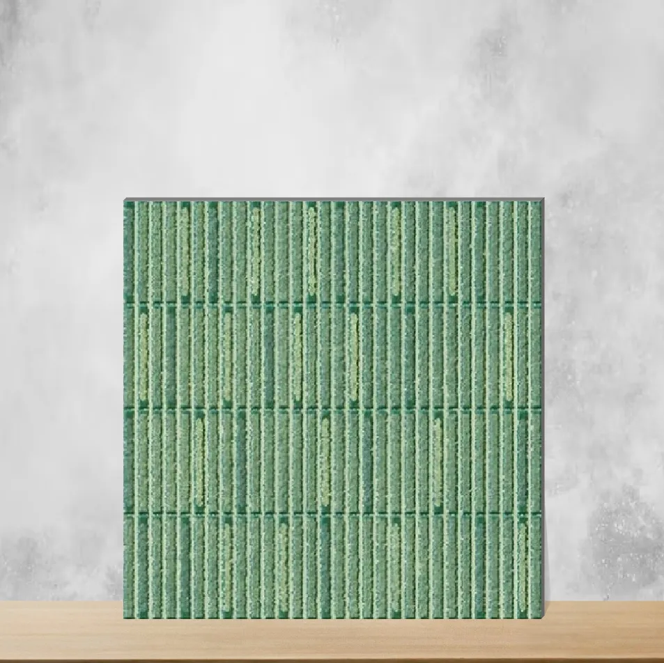 Ceramic Blend Cosmo Olive Glossy Square Tiles TL-6393-E (12x12 inch | 10 mm)