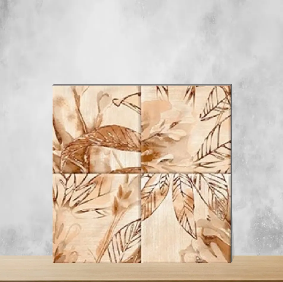 Ceramic Kenzo Nexo Kelino Deco Tropical Florals Matt Square Tiles TL-6356-E (12x12 inch | 10 mm)