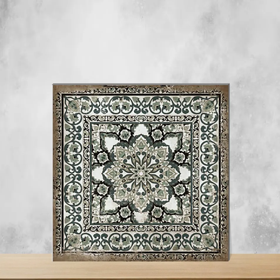 Vitrified Lustra Regal Garden Moss Moroccans Matt Square Tiles TL-6335 (2x2 feet | 9 mm)