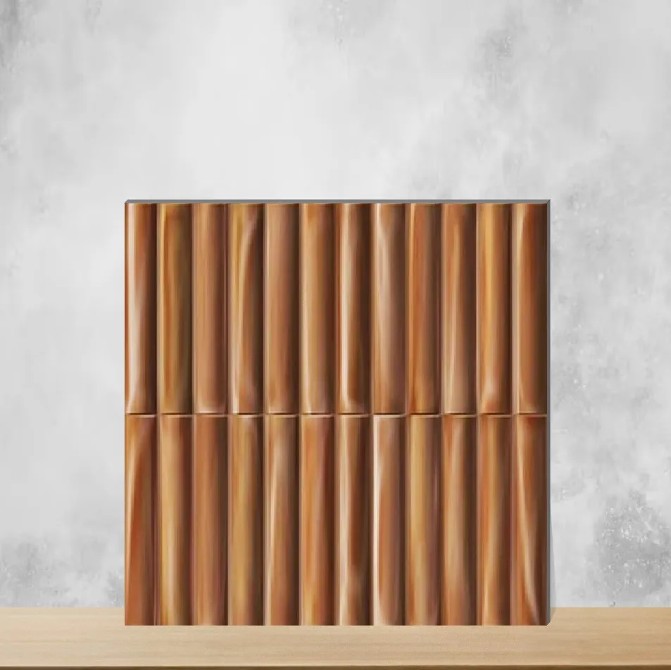 Ceramic Bumpy Cosmo Garnet Glossy Square Tiles TL-6440-E (12x12 inch | 10 mm)