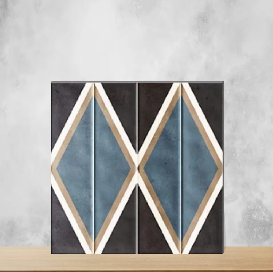 Ceramic Tikal Cosmo Sepia Decor Highlighter Tiles Glossy Square Tiles TL-6469-I (12x12 inch | 10 mm)