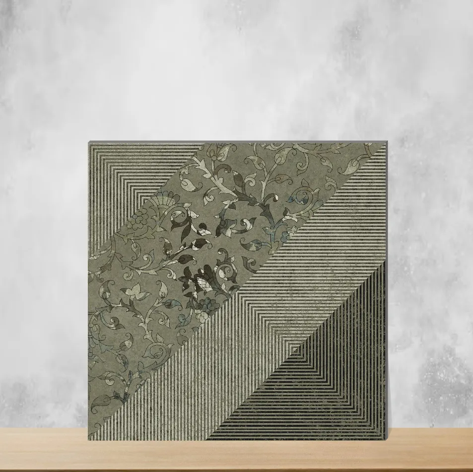 Vitrified Tropical Florals Matt Square Tiles TL-6477 (2x2 feet | 9 mm)