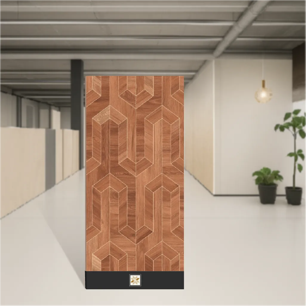 Vitrified Venom Wooden Effect Matt Rectangular Tiles TL-6528 (4x2 feet | )