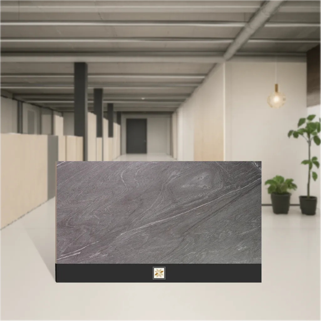 Vitrified Corten Cappuccino Punch Textures Matt Rectangular Tiles TL-6599 (4x2 feet | 9 mm)