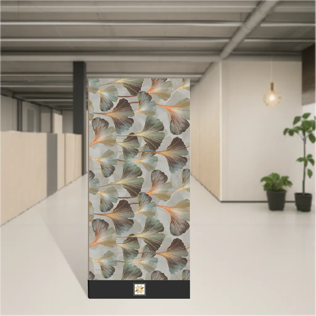 Vitrified Prestige Majestic Jade Decor Tropical Florals Hi-Glossy Rectangular Tiles TL-6742-C (4x2 feet | 9 mm)