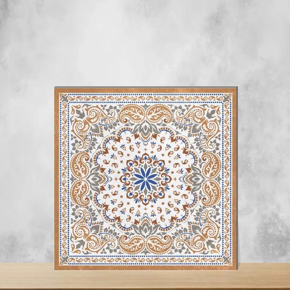 Vitrified Gucci Moroccans Glossy Square Tiles TL-6751 (2x2 feet | 9 mm)