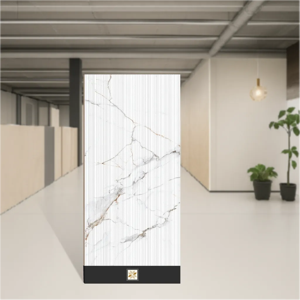 Vitrified Prestige Regal Liner Statuario Decor Carving Textures Matt Rectangular Tiles TL-6766-B (4x2 feet | 9 mm)