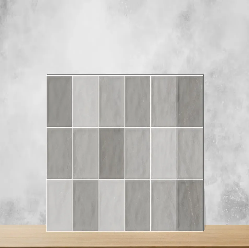 Ceramic Tones Storm Cloud Glossy Rectangular Tiles TL-6852-E (24x12 inch | 9 mm)