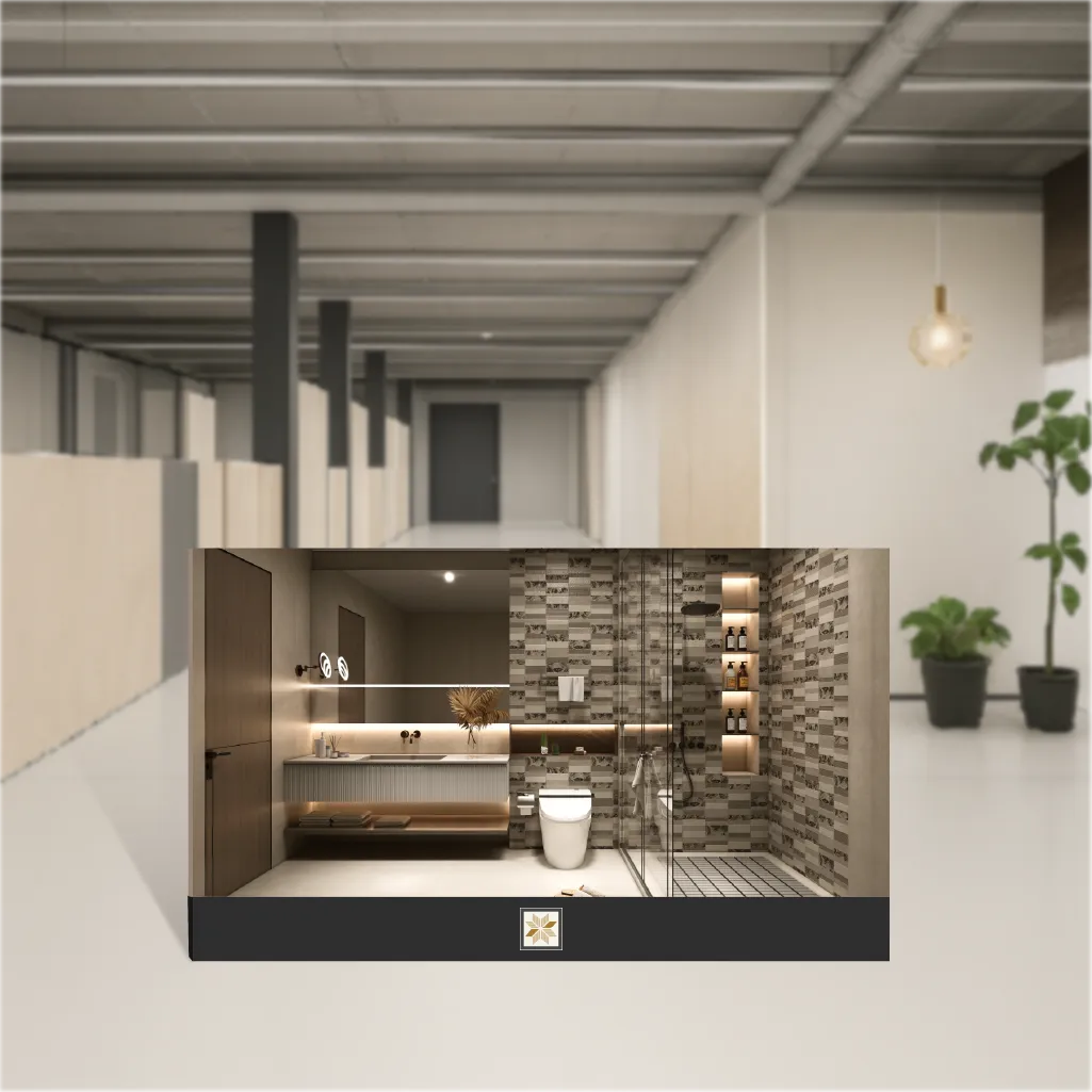 Vitrified Prestige Imperial Slate Decor Highlighter Tiles Matt Rectangular Tiles TL-6819-G (4x2 feet | 9 mm)