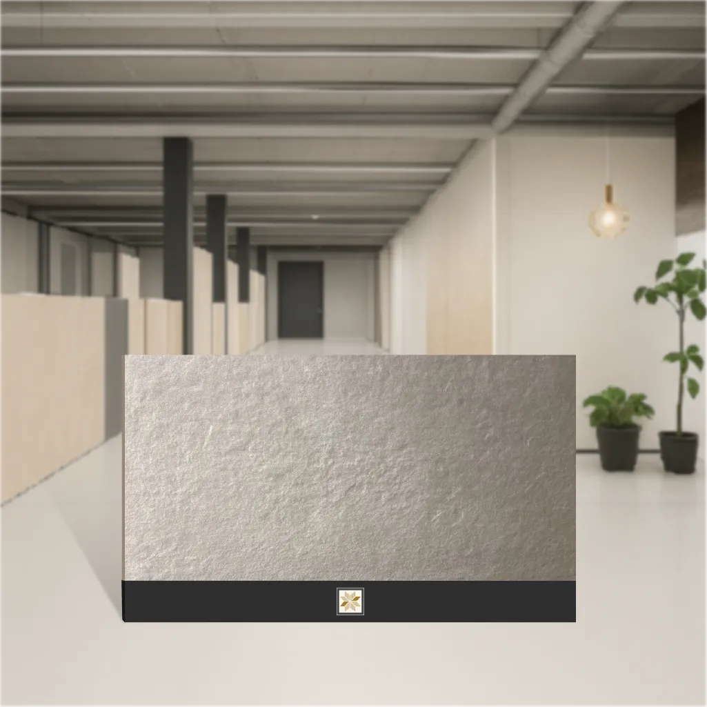 Vitrified Clay Ash Punch Textures Rectangular Tiles TL-6824 (4x2 feet | 9 mm)