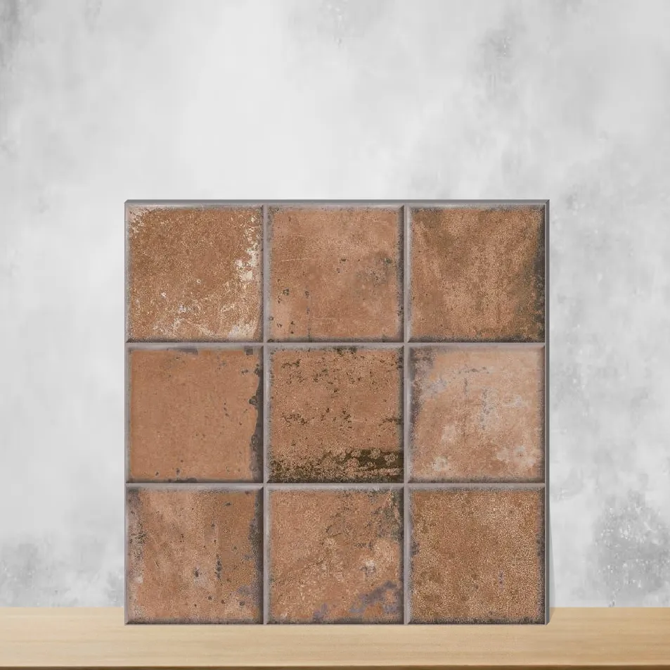 Ceramic Tones Ruby Birch Glossy Square Tiles TL-6879-C (12x12 inch | 9 mm)