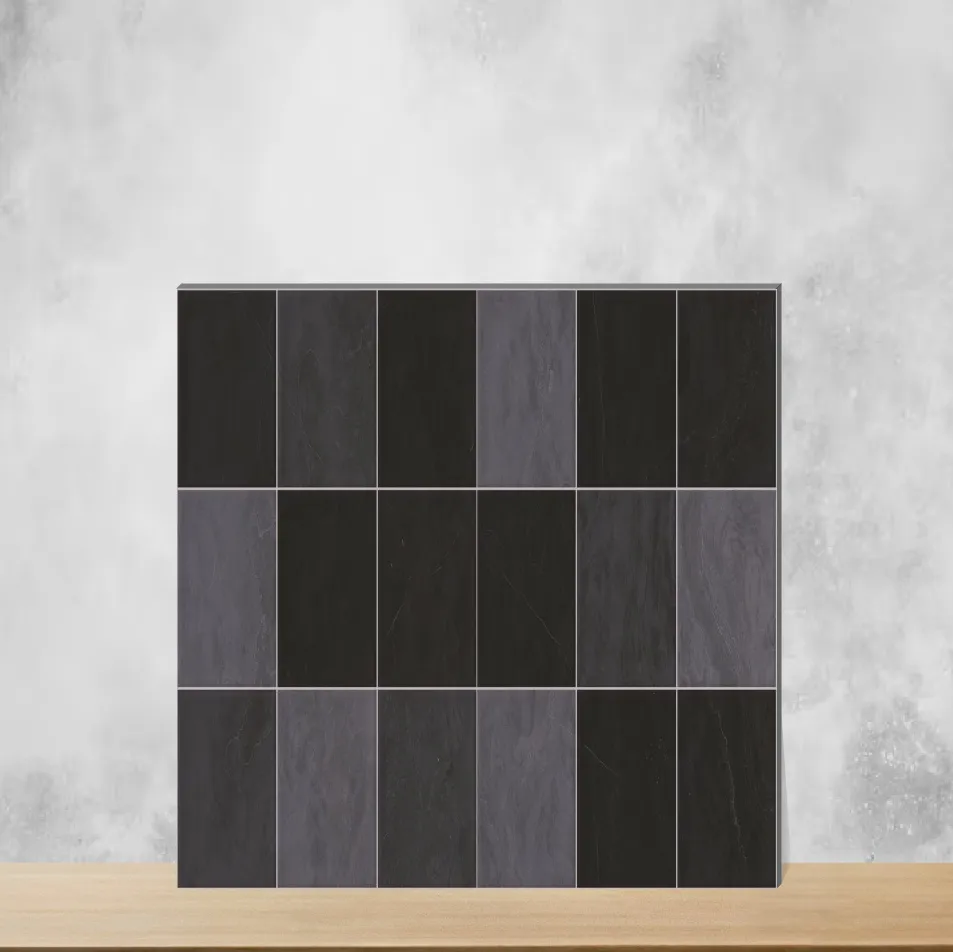 Ceramic Tones Midnight Plus Glossy Rectangular Tiles TL-6852-C (24x12 inch | 9 mm)