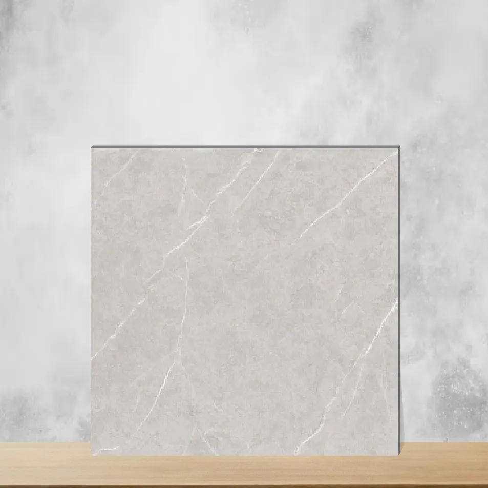 Vitrified Pietra Grey Marbles & Stones Matt Square Tiles TL-6875 (2x2 feet | 9 mm)