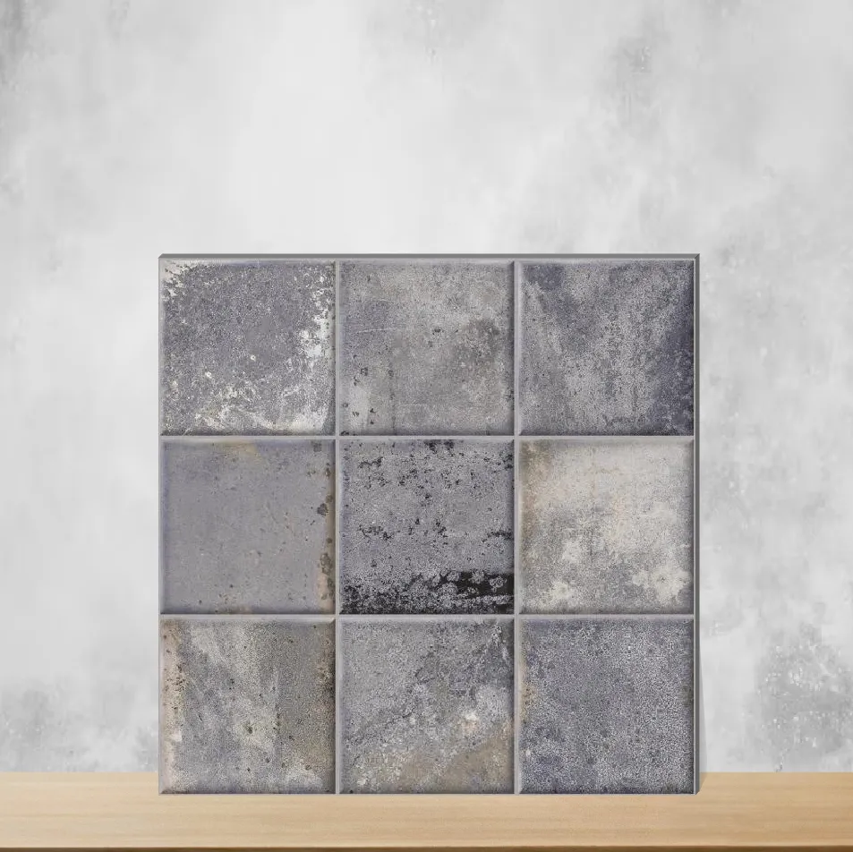 Ceramic Tones Ruby Crust Glossy Square Tiles TL-6879-E (12x12 inch | 9 mm)