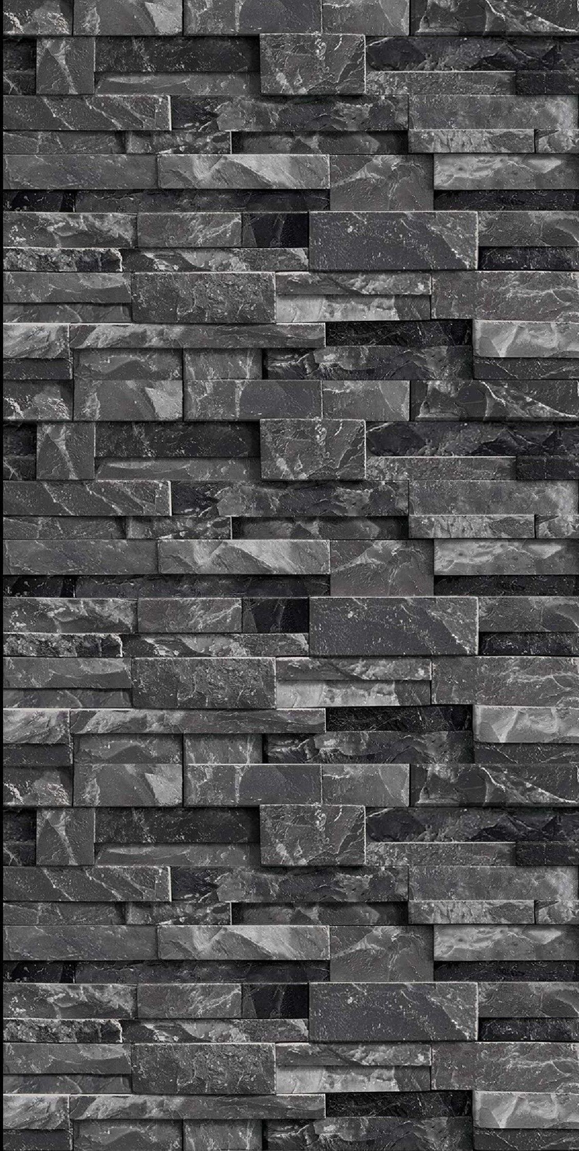 Midnight Black Elevation Stone Rectangular Tiles TL-7102-D (18x12 inch | 8 mm)