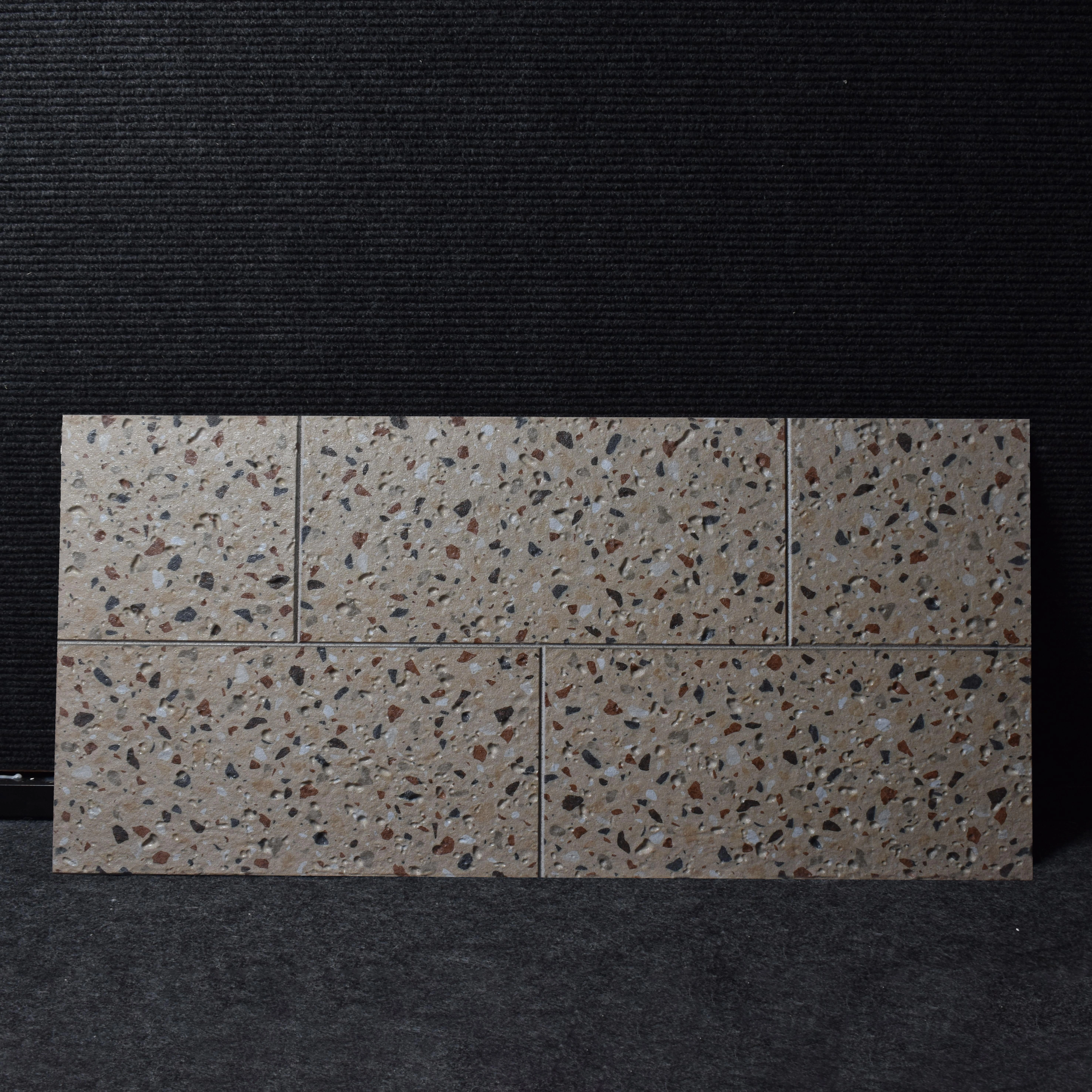 Terrazzo Rectangular Tiles TL-7085-C (24x12 inch | 9 mm)