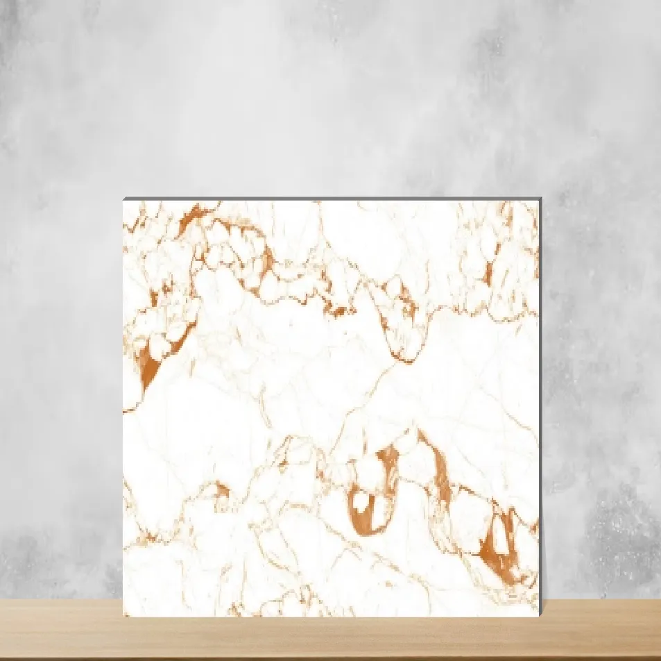Ceramic White Light Marbles & Stones Glossy Rectangular Tiles TL-7179-F (12x18 inch | 6 mm)