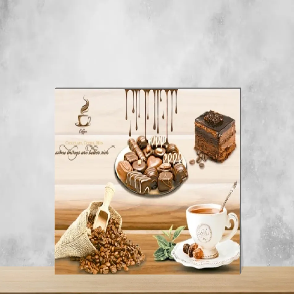 Ceramic Cocoa Brown Highlighter Tiles Glossy Rectangular Tiles TL-7204-G (12x18 inch | 6 mm)