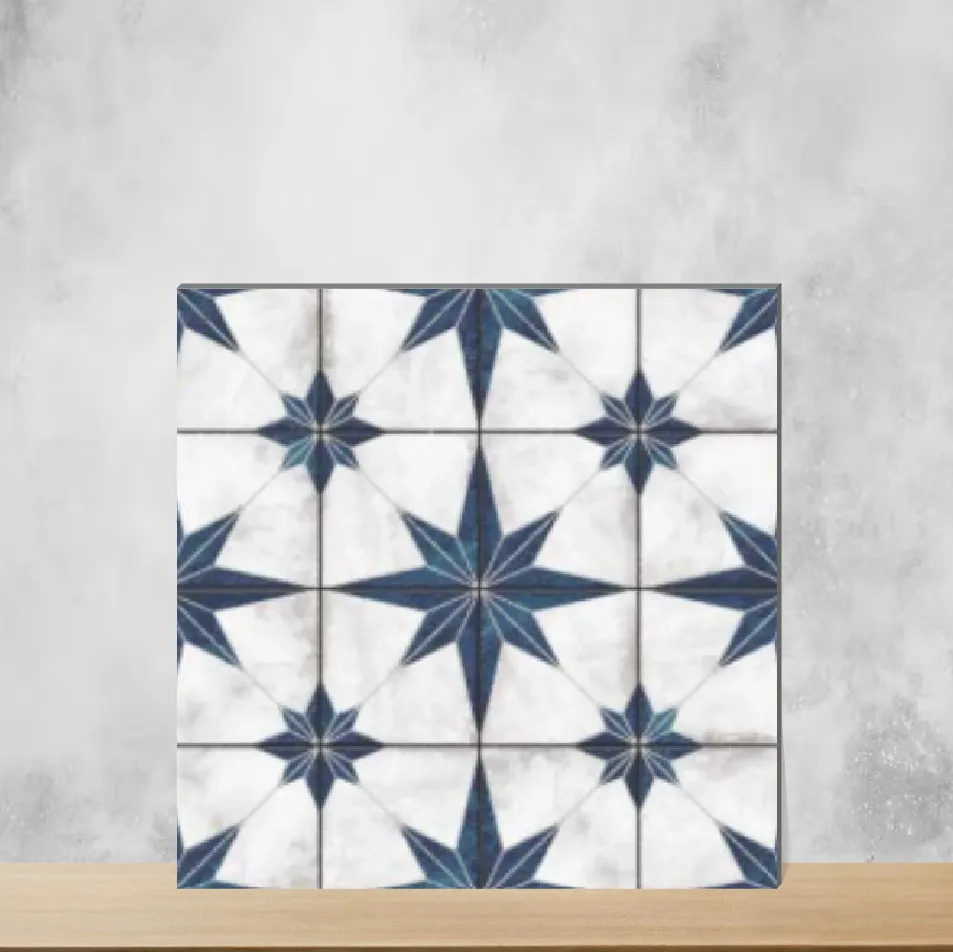 Vitrified Caspian Veil Moroccans Matt Square Tiles TL-7219 (2x2 feet | 9 mm)