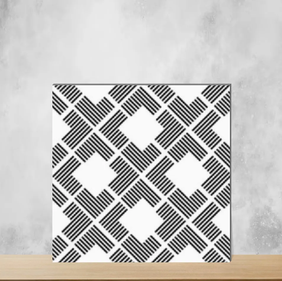 Vitrified Zinc Whisper Moroccans Matt Square Tiles TL-7234-G (12x12 inch | 9 mm)