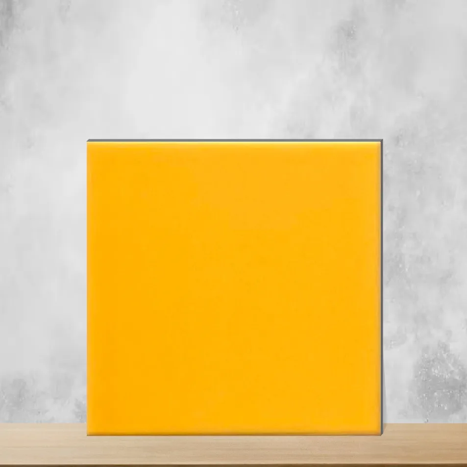 Ceramic Plain Solids Glossy Square Tiles TL-7297-O (8x8 inch | 6 mm)