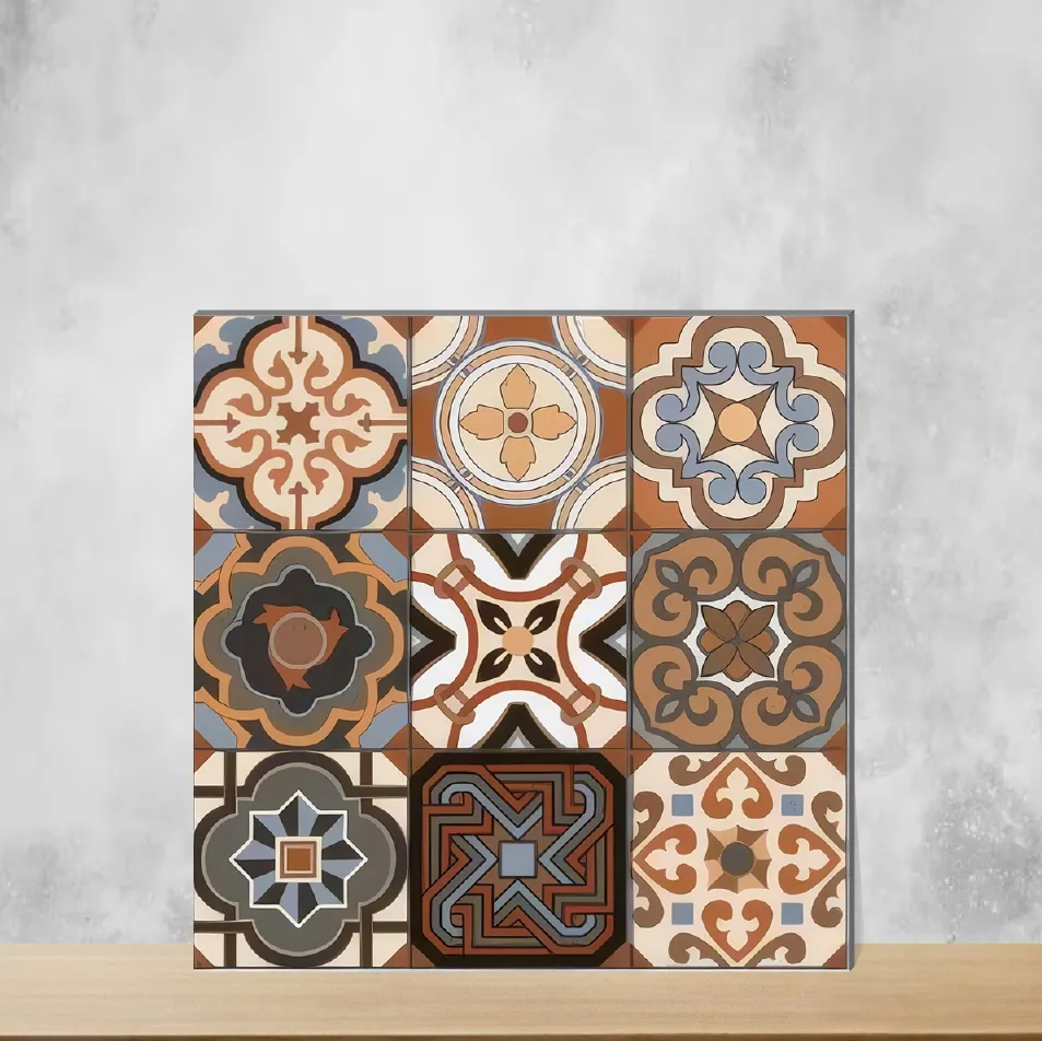 Ceramic Morissa Brown Medina Moroccans Matt Square Tiles TL-730 (12x12 inch | 7.5 mm)