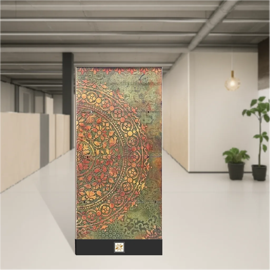 Autumn Foliag Geometric & Abstracts Rectangular Tiles TL-7311 (4x2 feet | 10 mm)