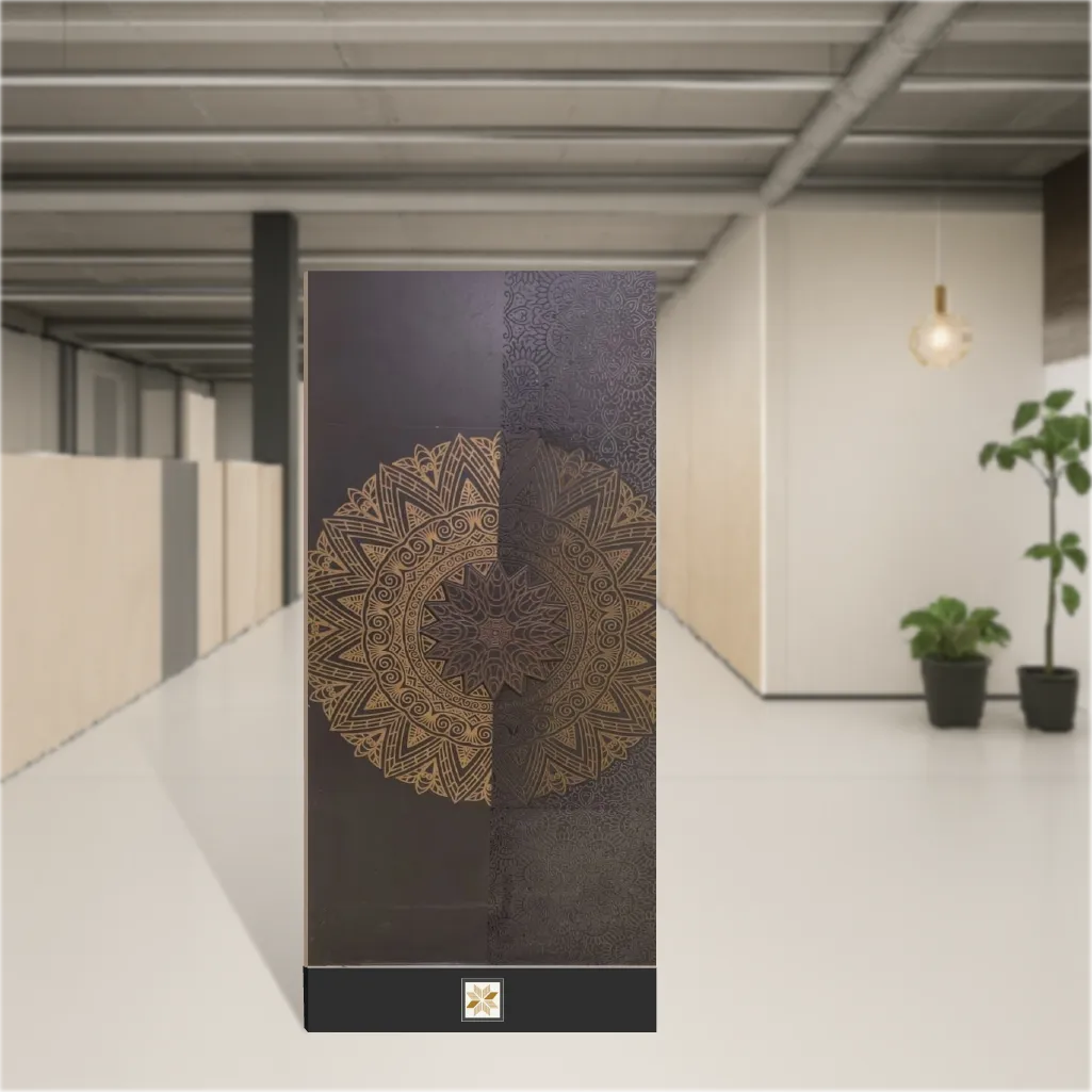 Checker Elegance Geometric & Abstracts Rectangular Tiles TL-7315 (4x2 feet | 10 mm)