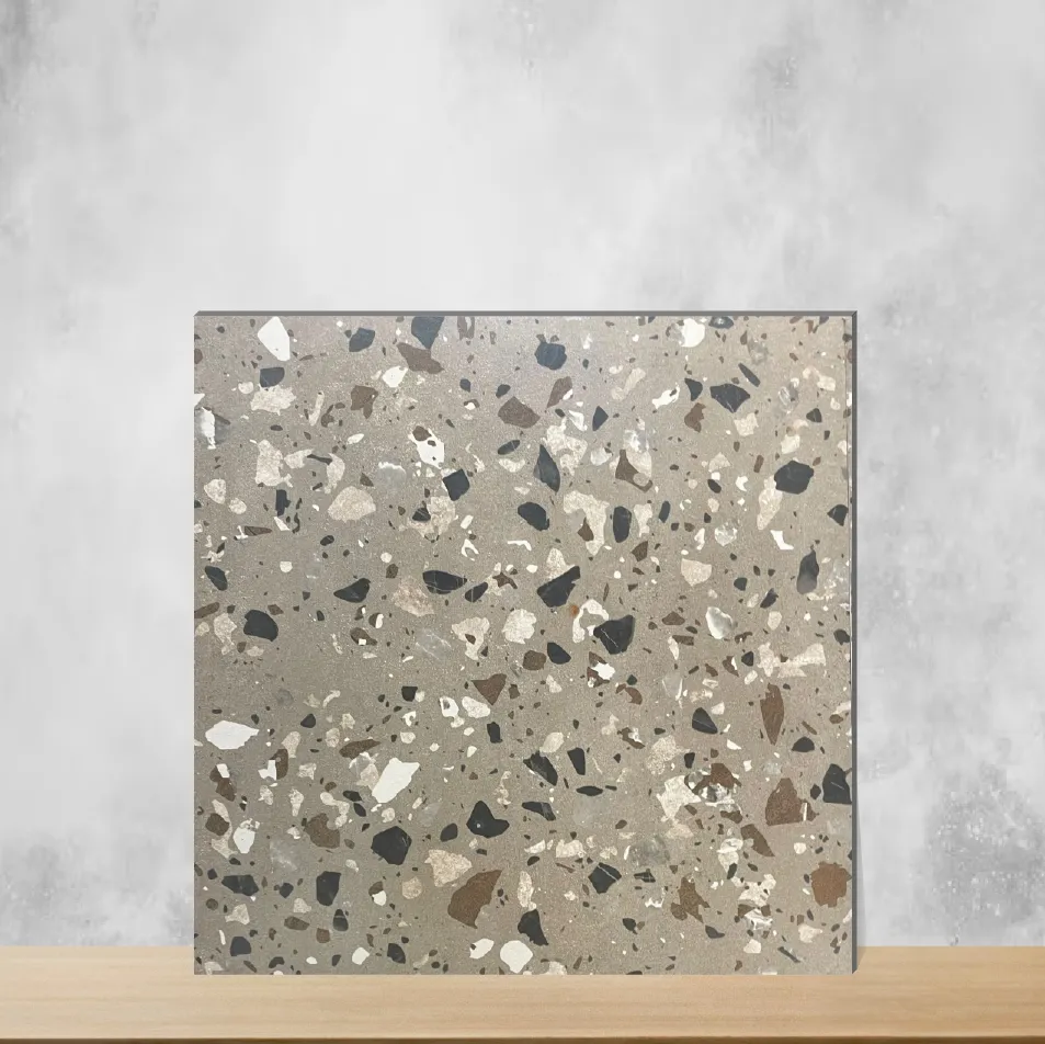 Moonlite Terrazzo Matt Square Tiles TL-7397 (16x16 inch | 12 mm)