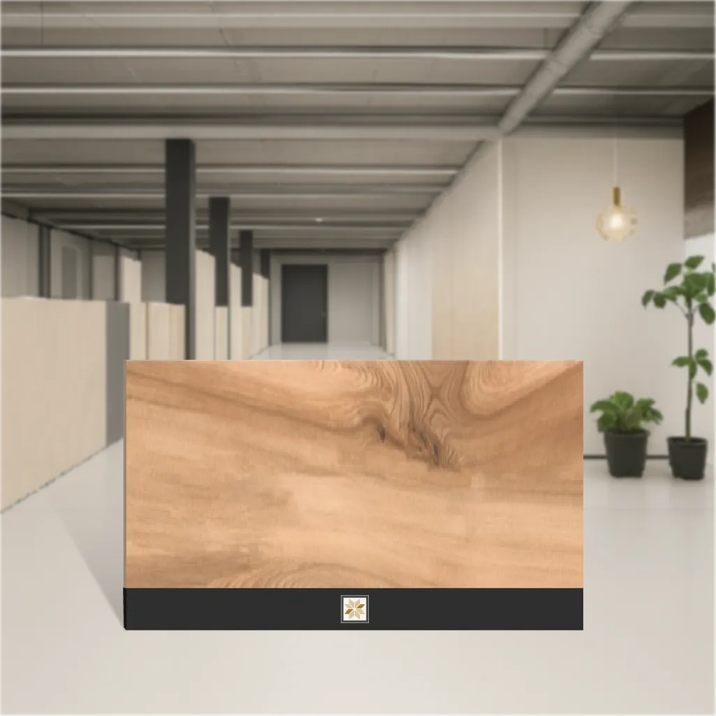 Vitrified Wooden Cherry Wooden Effect Matt Rectangular Tiles TL-7457 (48x8 inch | 9 mm)