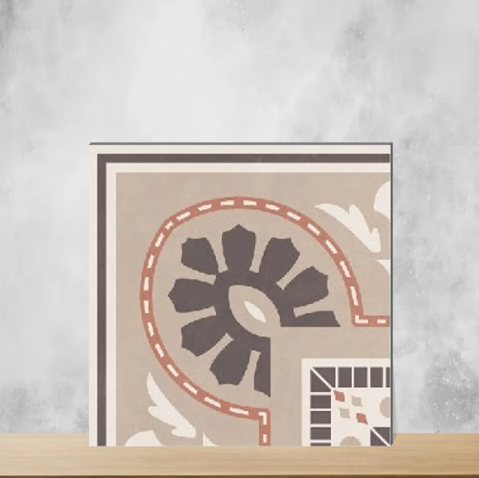 Vitrified Infinite Corner Geometric & Abstracts Matt Square Tiles TL-7535-D (8x8 inch | 9 mm)