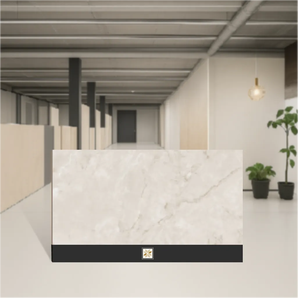 Vitrified British Caramel Glit Matt Rectangular Tiles TL-7577-B (5.3x2.7 feet | 9 mm)