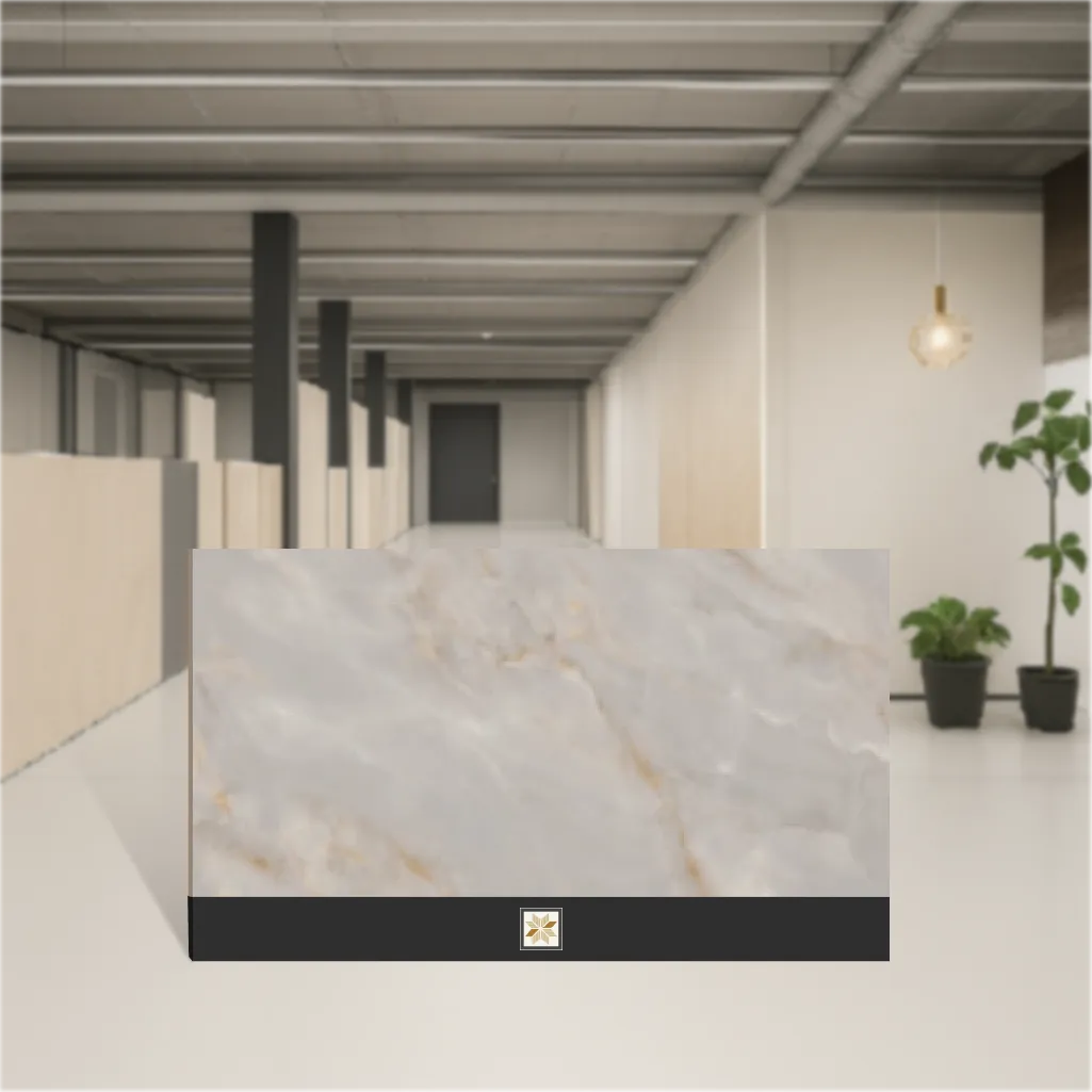 Vitrified Selva Onyx Steel Matt Rectangular Tiles TL-7585 (5.3x2.7 feet | 9 mm)