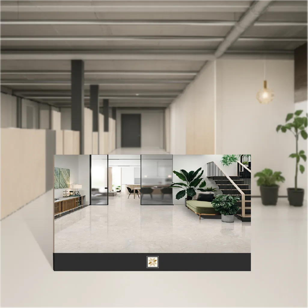 Vitrified Elite Marfil Bianco Marbles & Stones Matt Rectangular Tiles TL-7658 (6x4 feet | 15 mm)