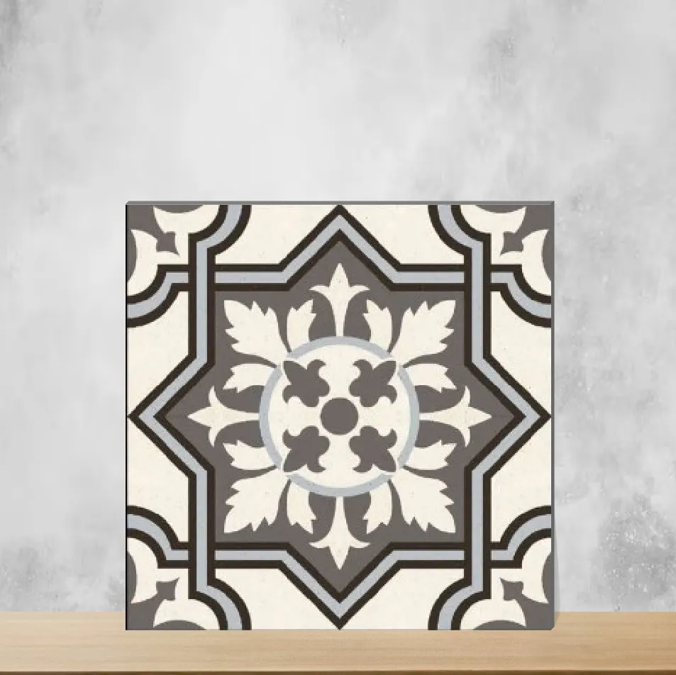 Vitrified Bride White Moroccans Square Tiles TL-7679 (12x12 inch | 9 mm)
