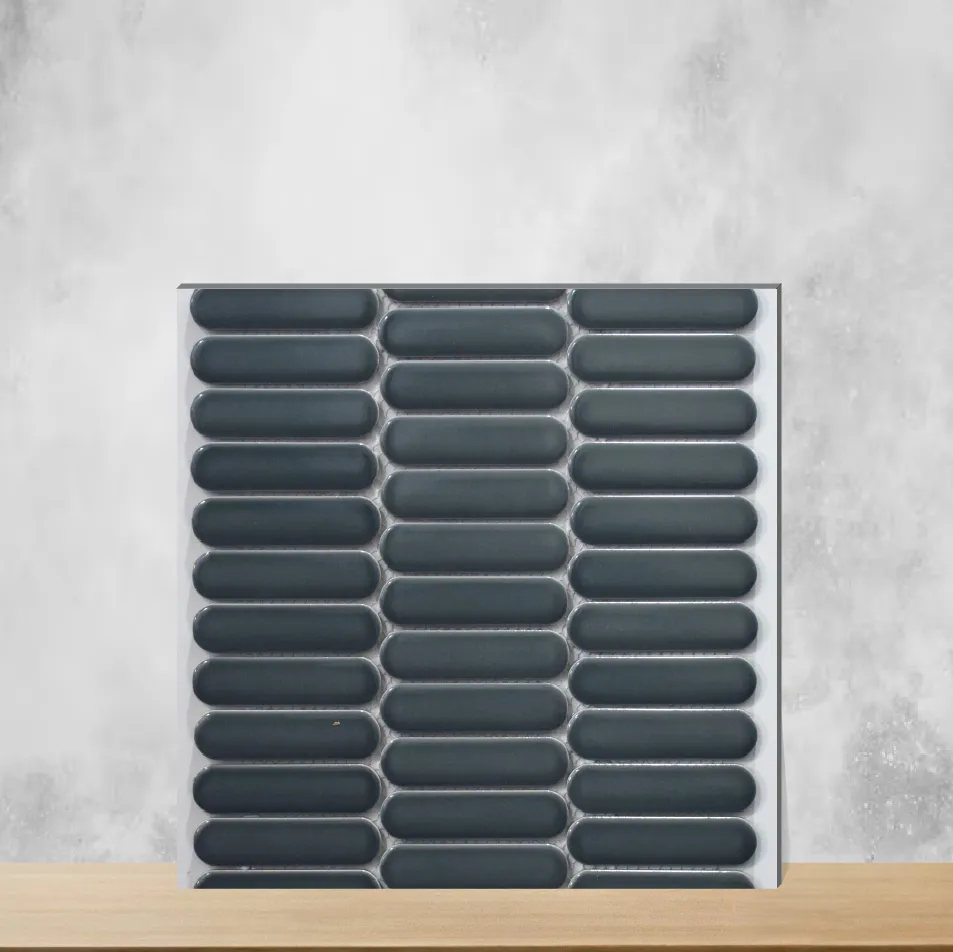 Cozy Sage Roundhead Design Rectangular Tiles TL-7710 (12x12 inch | 6 mm)