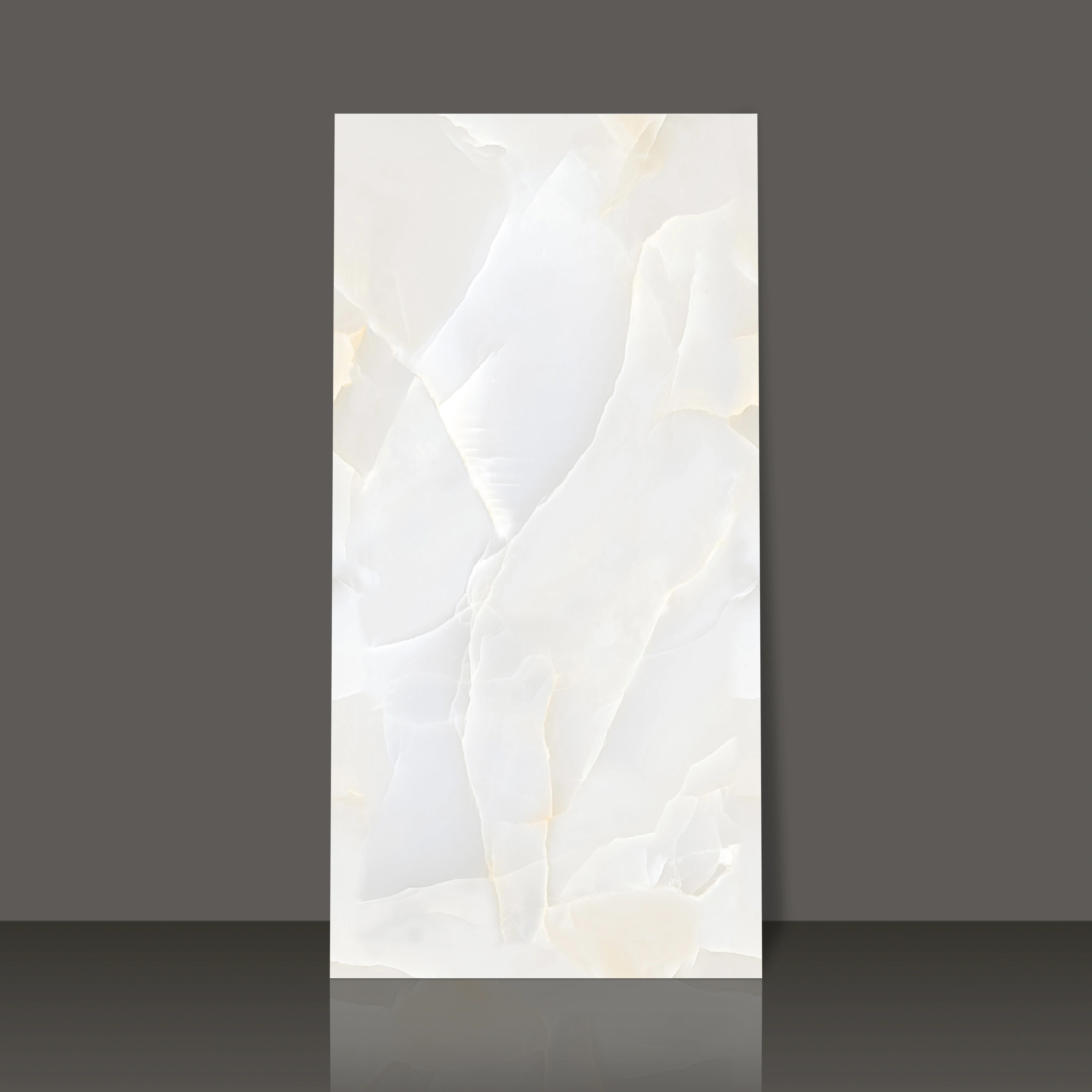 Vitrified Marblis Arctic Onyx Marbles & Stones Glossy Rectangular Tiles TL-776 (4x2 feet | 9 mm)