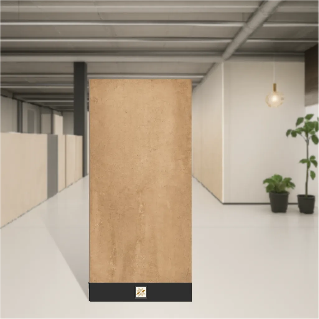 Vitrified Foil Corten Rust Plain Solids Matt Rectangular Tiles TL-7788 (4x2 feet | 9 mm)
