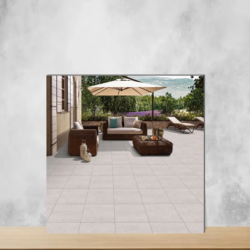 Vitrified Erding Grey Marbles & Stones Square Tiles TL-7889-E (2x2 feet | 9 mm)