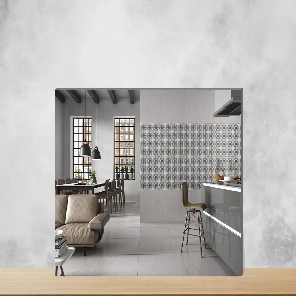 Vitrified Madrid Cube Moroccans Matt Square Tiles TL-7846 (2x2 feet | 9 mm)